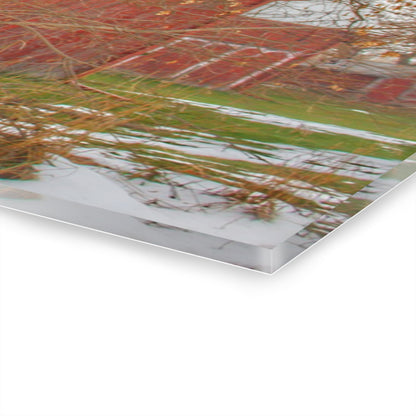 U R There Photography Holmes Road Red I Rustic Farmhouse Acrylic Wall Print