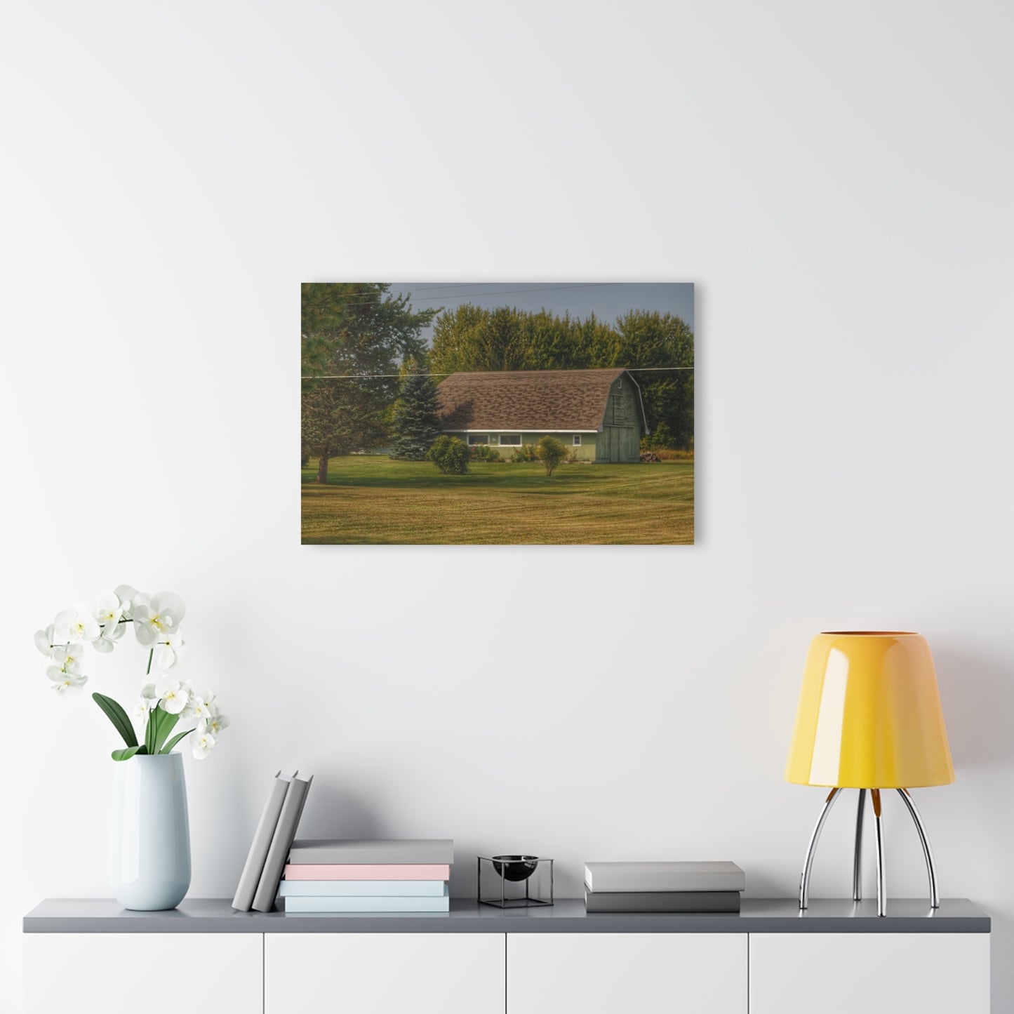 U R There Photography Crawford Road Green Rustic Farmhouse Acrylic Wall Print