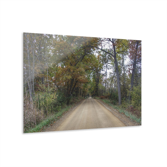 U R There Photography Country Roads in Dryden II Rustic Farmhouse Acrylic Wall Print