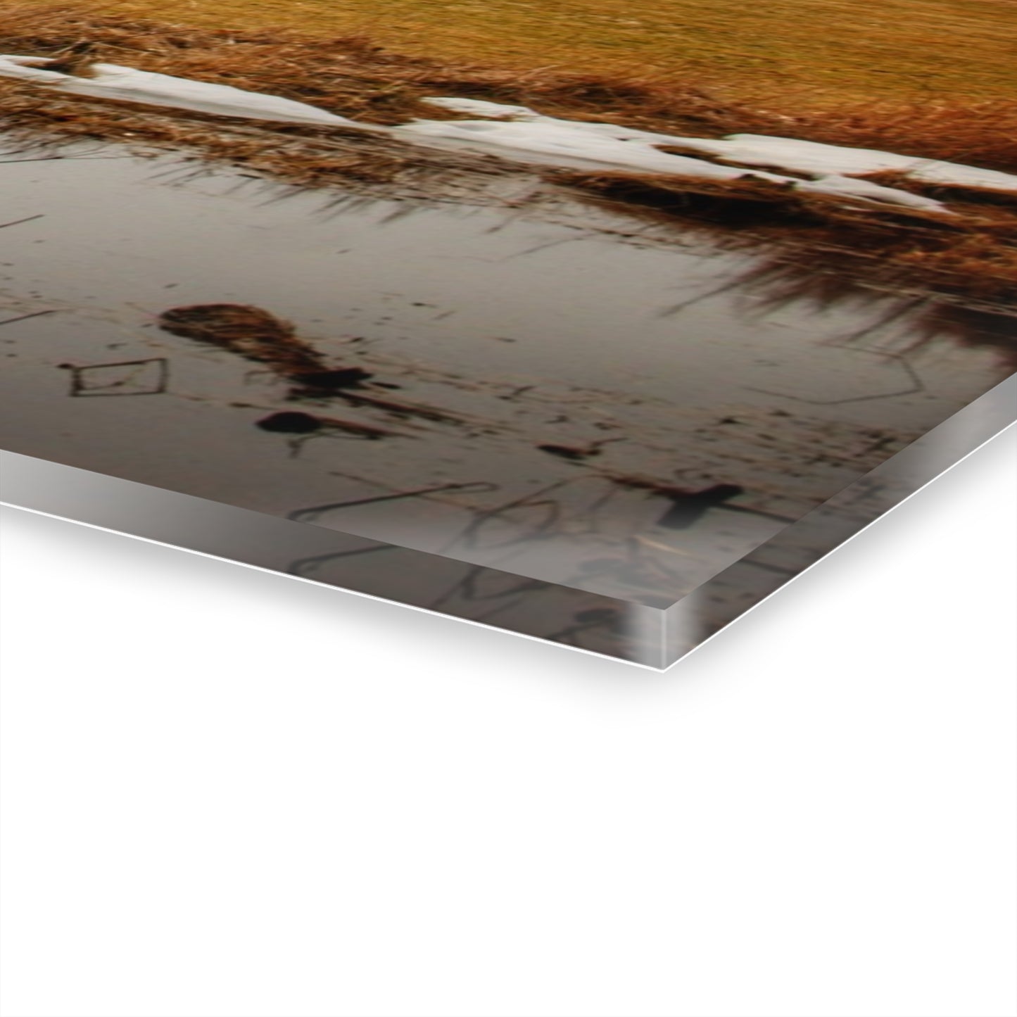 U R There Photography Havens Road Red Rustic Farmhouse Acrylic Wall Print