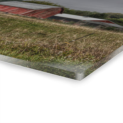 U R There Photography North Lake Road Red I Rustic Farmhouse Acrylic Wall Print