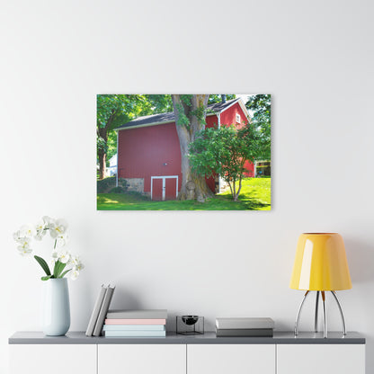 U R There Photography Court Street City Red Rustic Farmhouse Acrylic Wall Print