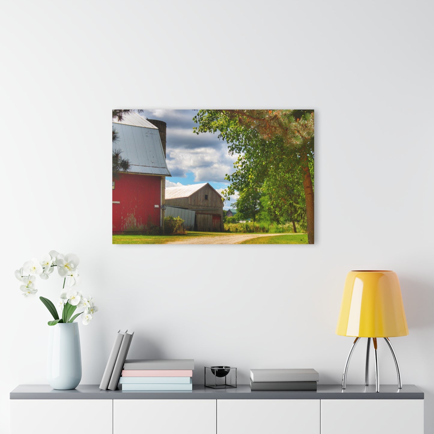 U R There Photography Hough Barn View Rustic Farmhouse Acrylic Wall Print