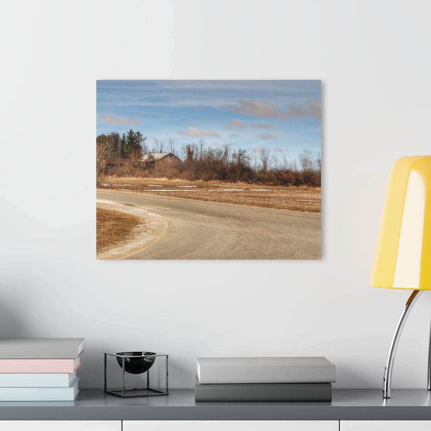 U R There Photography North Hunt Road Farm I Rustic Farmhouse Acrylic Wall Print