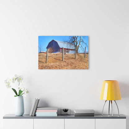U R There Photography Marathon Haybarn on the Hill II Rustic Farmhouse Acrylic Wall Print