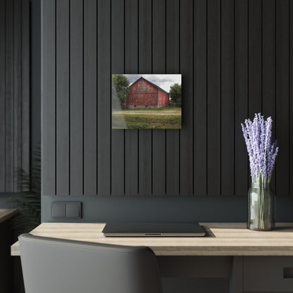 U R There Photography Five Lakes Red II Rustic Farmhouse Acrylic Wall Print