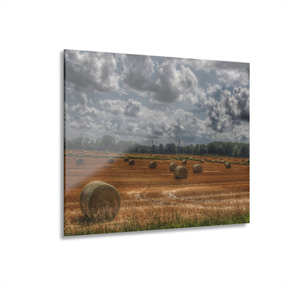 U R There Photography Haybale Heaven Rustic Farmhouse Acrylic Wall Print