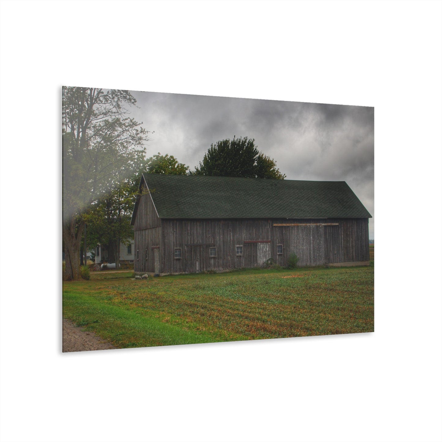 U R There Photography Weaver Road Grey Rustic Farmhouse Acrylic Wall Print