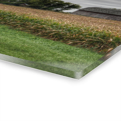 U R There Photography East Caro Road Reds Rustic Farmhouse Acrylic Wall Print