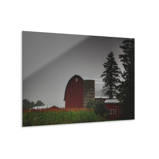 U R There Photography Beyond the Fog on Haines Rustic Farmhouse Acrylic Wall Print
