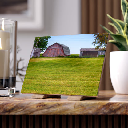 U R There Photography Cass City Elmwood Greys Rustic Farmhouse Decorative Ceramic Tile