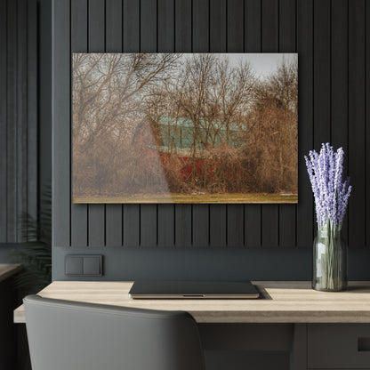 U R There Photography Bray Road Hidden Barnyard Red III Rustic Farmhouse Acrylic Wall Print