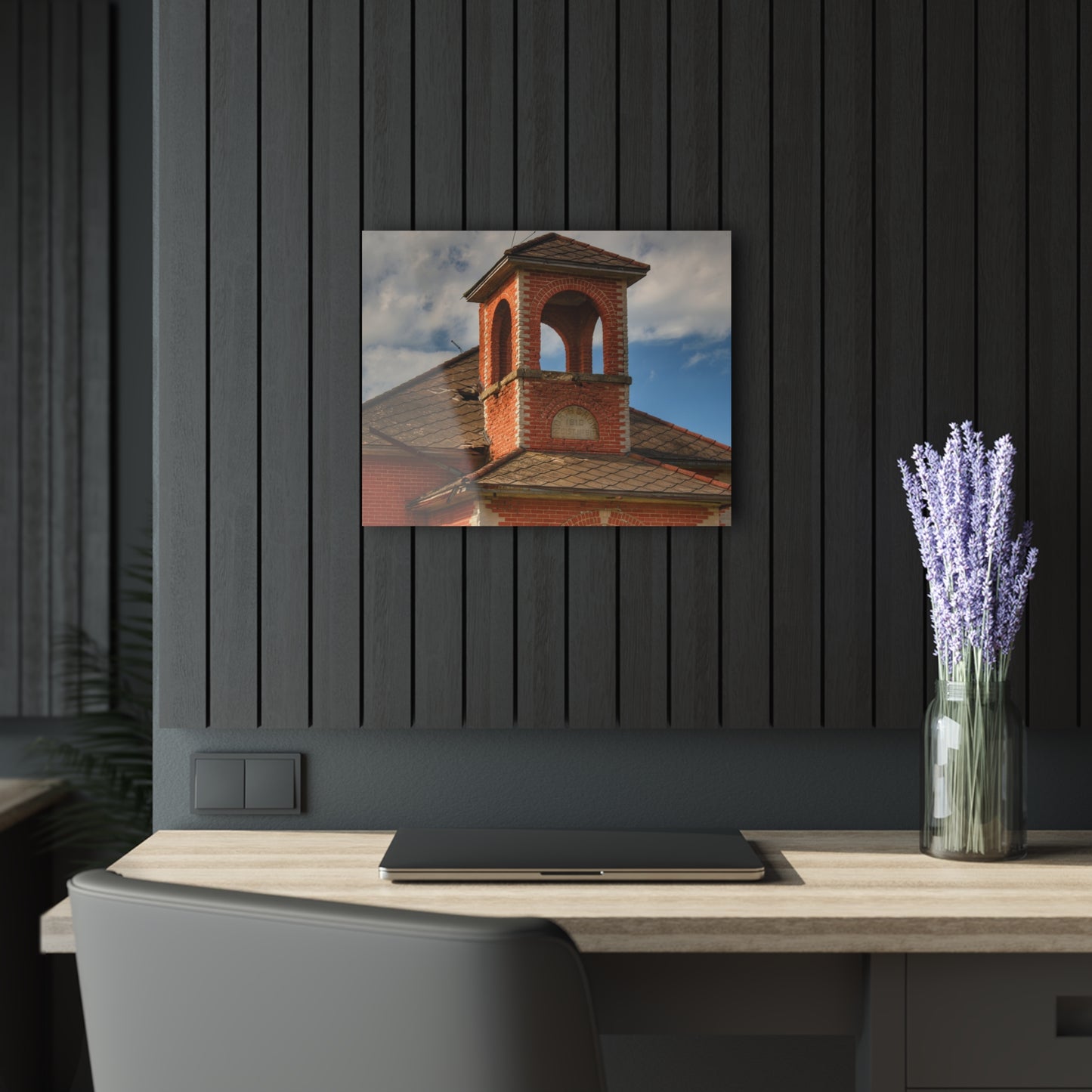 U R There Photography North Grove Road Schoolhouse II Rustic Farmhouse Acrylic Wall Print