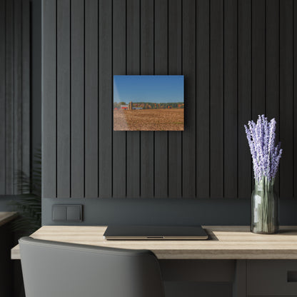 U R There Photography Rowe Road Farm Across the Field Rustic Farmhouse Acrylic Wall Print