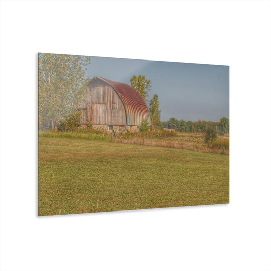 U R There Photography Snover Quonset Grey Rustic Farmhouse Acrylic Wall Print