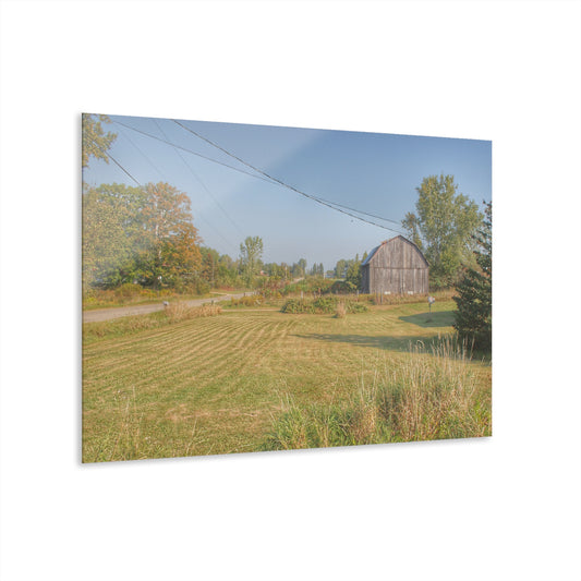 U R There Photography Snover Grey II Rustic Farmhouse Acrylic Wall Print