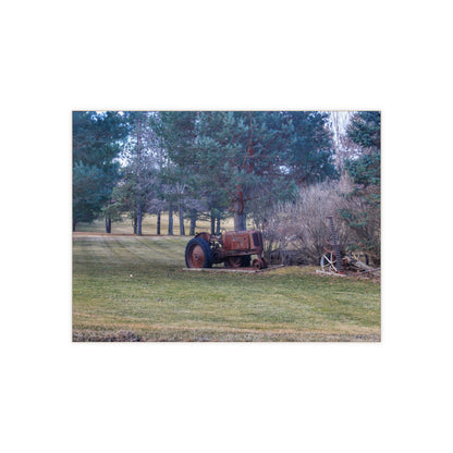 U R There Photography Casey Road Yard Art II Rustic Farmhouse Decorative Ceramic Tile