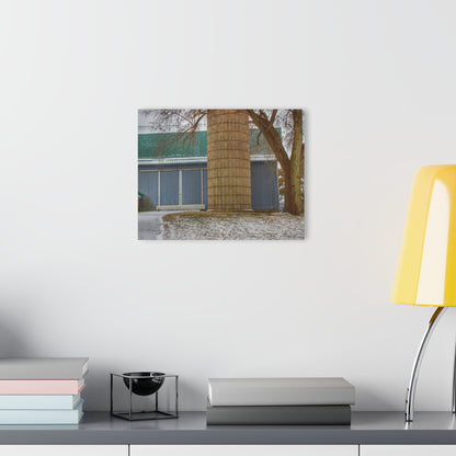 U R There Photography Hollow Corners Grey and Silo Rustic Farmhouse Acrylic Wall Print