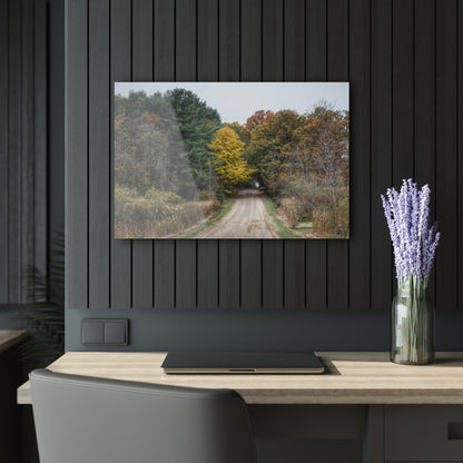 U R There Photography Country Roads in Dryden I Rustic Farmhouse Acrylic Wall Print