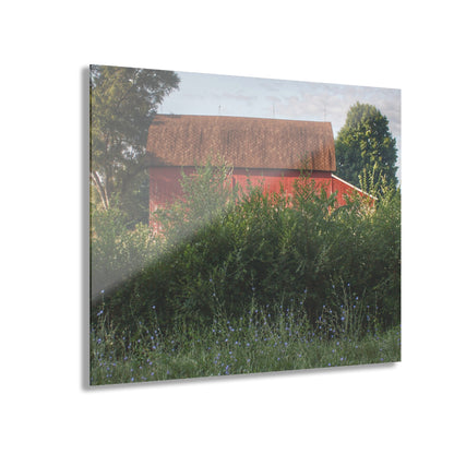 U R There Photography Genesee Road Red I Rustic Farmhouse Acrylic Wall Print