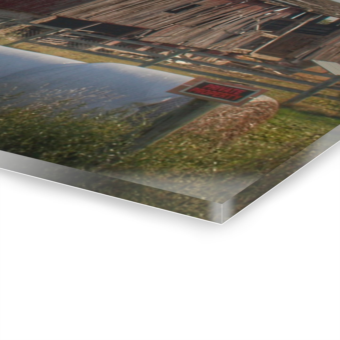 U R There Photography Irish Road Old Reds I Rustic Farmhouse Acrylic Wall Print