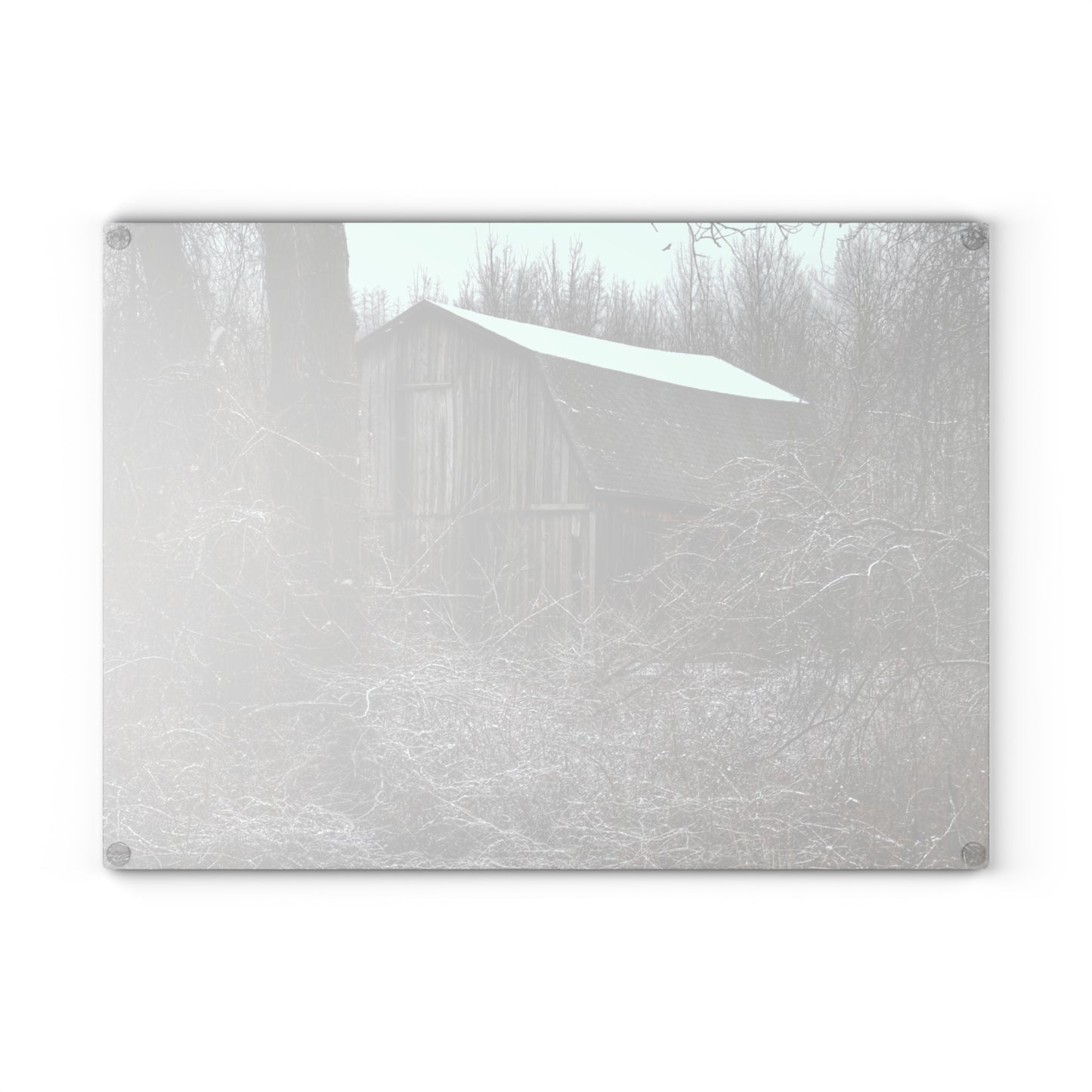 Barn Boutique Rustic Tempered-Glass Cutting Board| Saginaw Road Grey