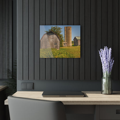U R There Photography Swaffer Mini Greys and Silos Rustic Farmhouse Acrylic Wall Print