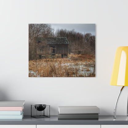 U R There Photography Norway Lake Hidden Grey I Rustic Farmhouse Acrylic Wall Print