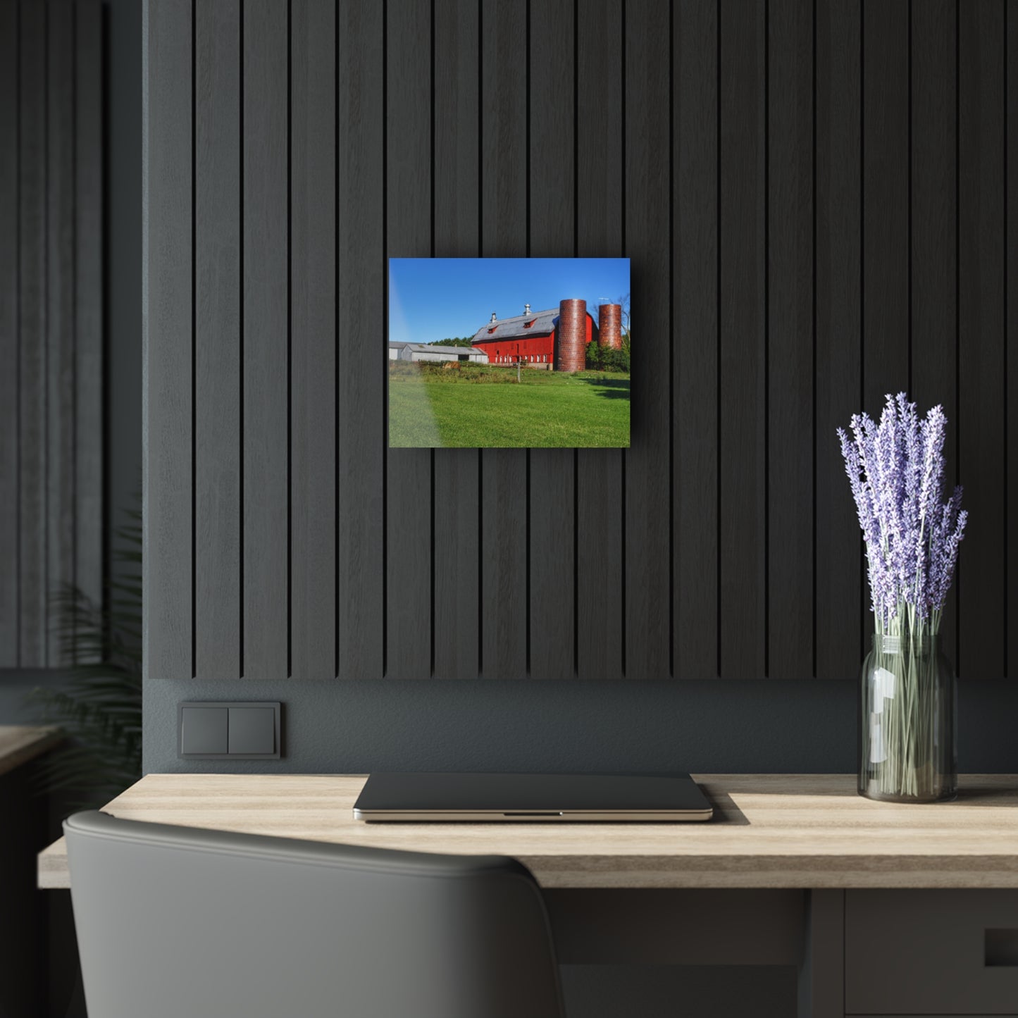 U R There Photography Baldwin Red II Rustic Farmhouse Acrylic Wall Print