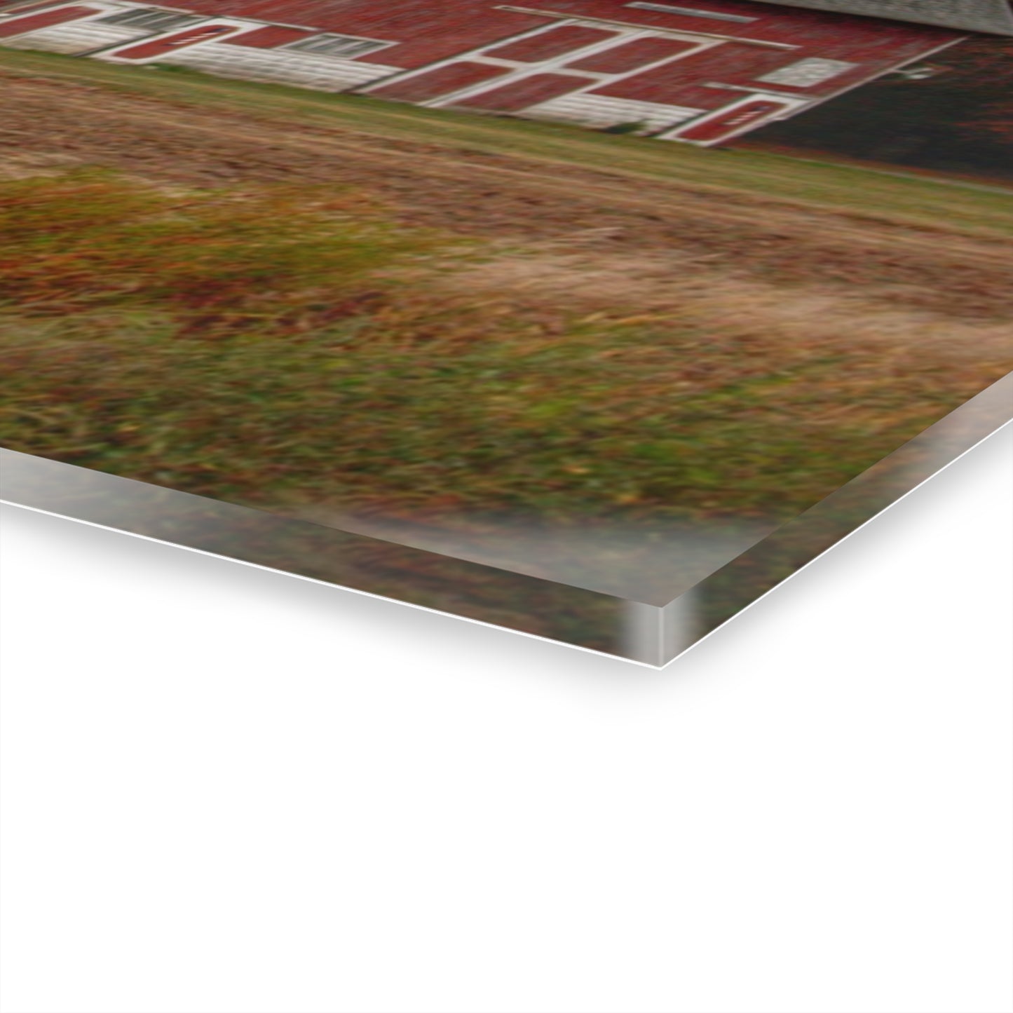 U R There Photography Hinson Road Reds II Rustic Farmhouse Acrylic Wall Print