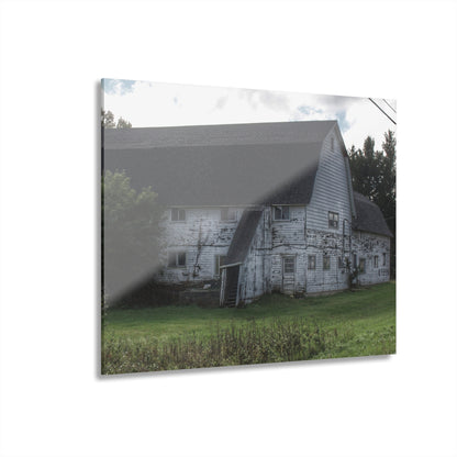 U R There Photography Metamora M-24 White Rustic Farmhouse Acrylic Wall Print