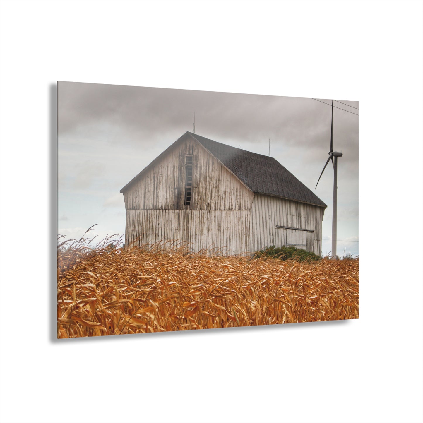 U R There Photography Merry Road Grey Rustic Farmhouse Acrylic Wall Print