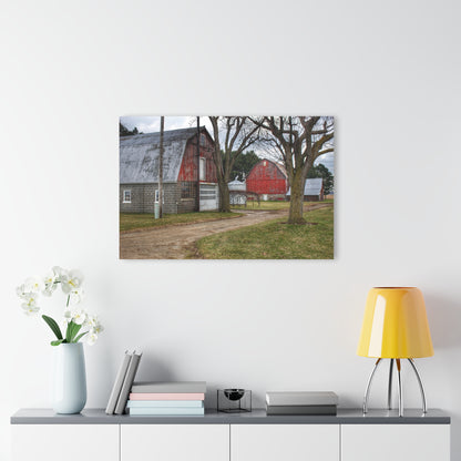 U R There Photography Peck Reds Rustic Farmhouse Acrylic Wall Print