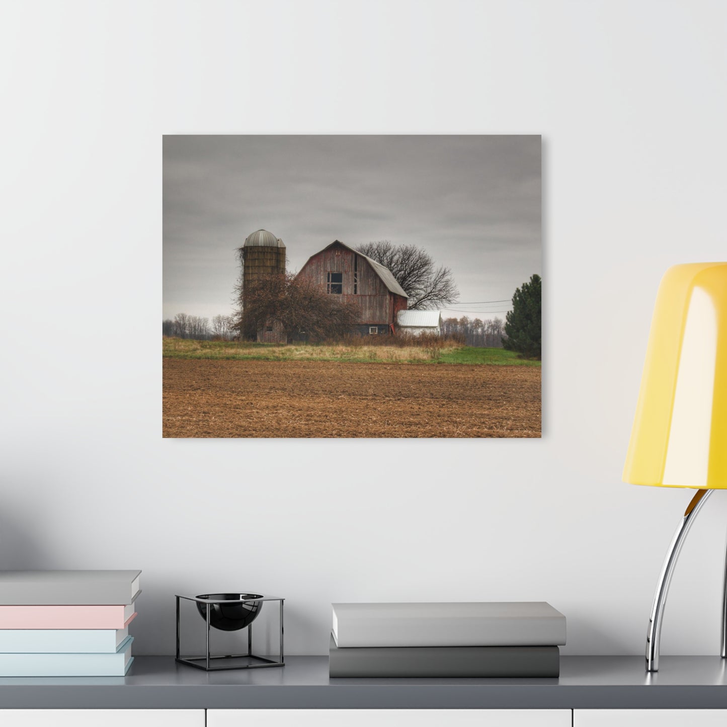 U R There Photography Reinelt Road Red Rustic Farmhouse Acrylic Wall Print