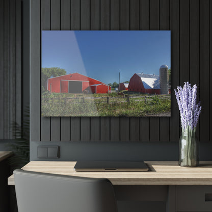 U R There Photography Mount Morris Road Farm and Horse Rustic Farmhouse Acrylic Wall Print