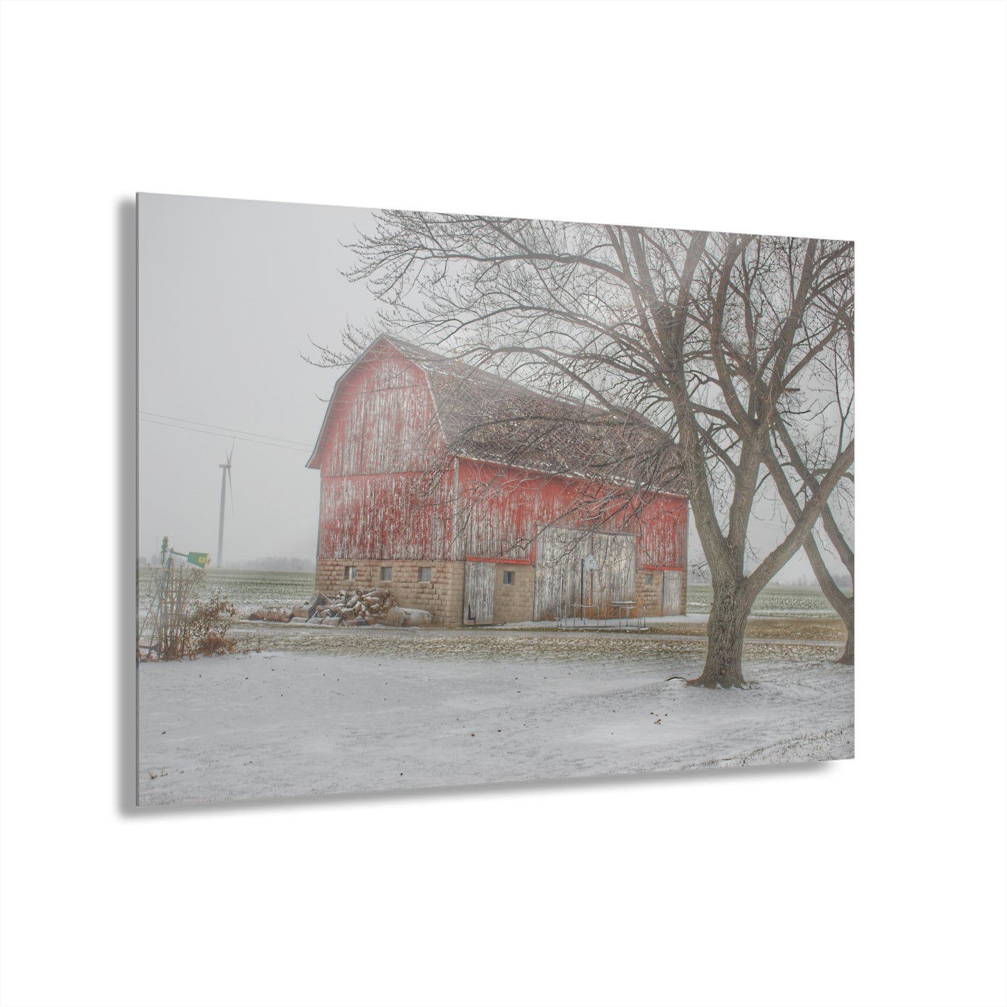U R There Photography Cumber Road Red I Rustic Farmhouse Acrylic Wall Print