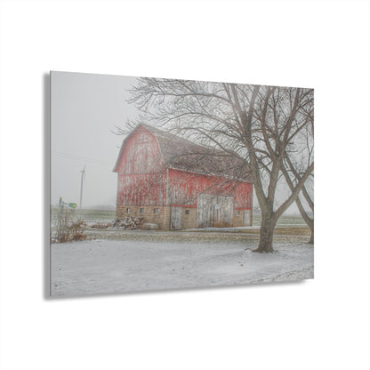 U R There Photography Cumber Road Red I Rustic Farmhouse Acrylic Wall Print