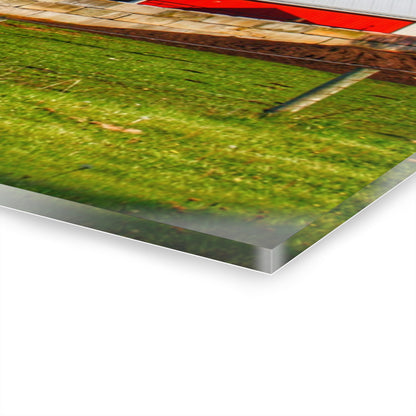 U R There Photography M-15 Reds Rustic Farmhouse Acrylic Wall Print