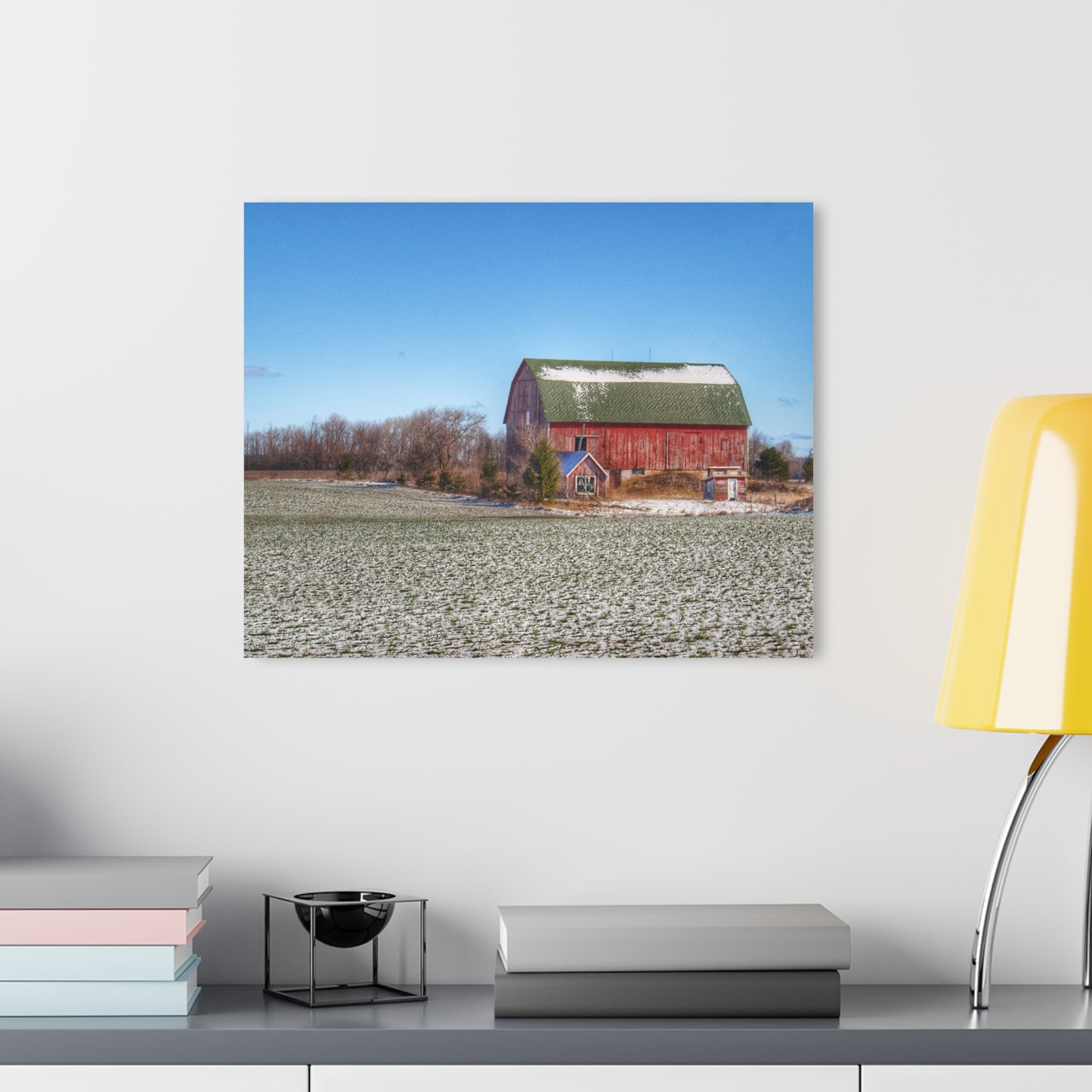 Barn Boutique Modern Farmhouse Acrylic Wall Print| Spring Red II