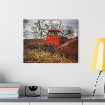U R There Photography North Gates Road Rusted Red Rustic Farmhouse Acrylic Wall Print