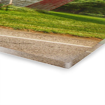 U R There Photography Metamora Red Silo Rustic Farmhouse Acrylic Wall Print