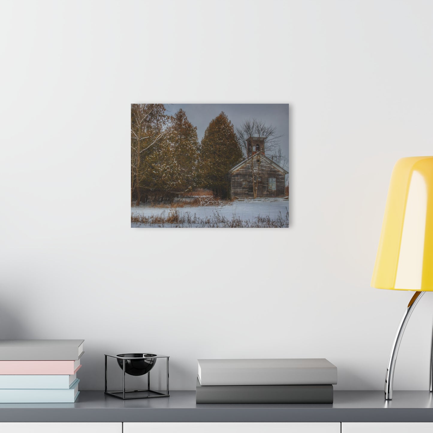 U R There Photography Vermilya Schoolhouse I Rustic Farmhouse Acrylic Wall Print