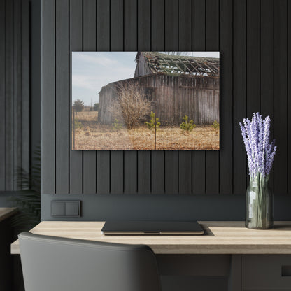 U R There Photography Leix Road Forgotten Grey II Rustic Farmhouse Acrylic Wall Print