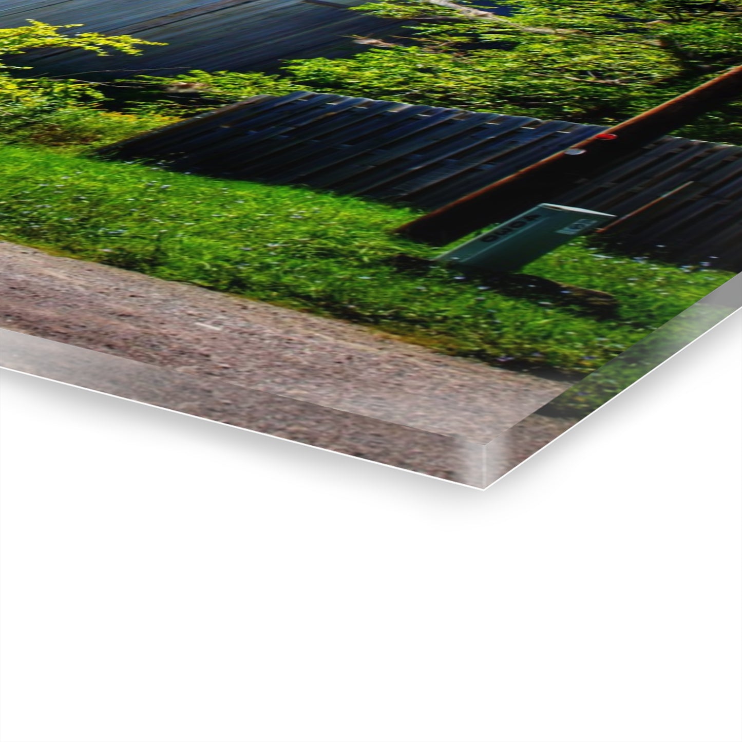 U R There Photography Dryden Road Grey Rustic Farmhouse Acrylic Wall Print