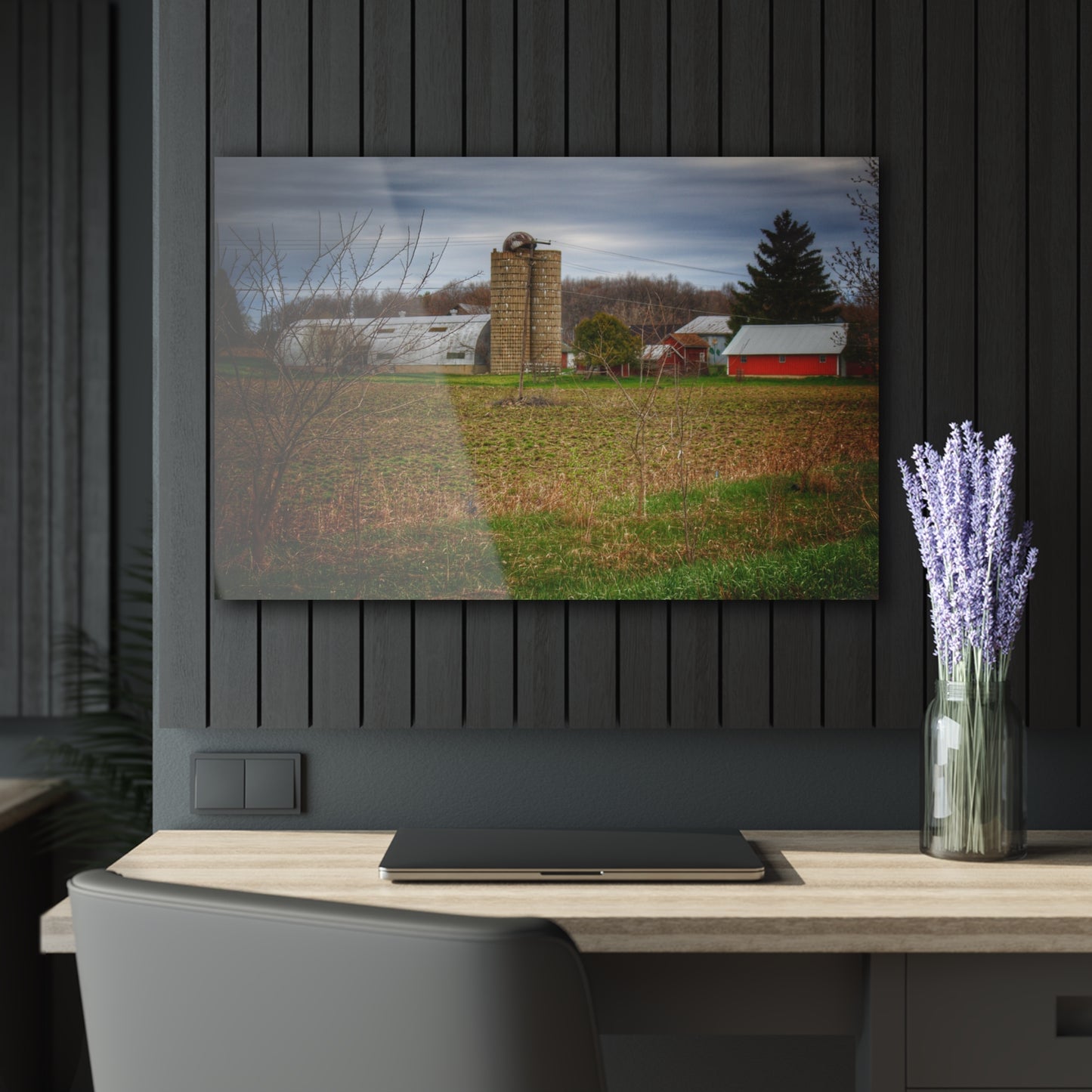 U R There Photography Fostoria Road Quonset Rustic Farmhouse Acrylic Wall Print