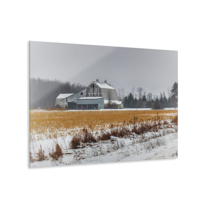 U R There Photography Argyle Road Grey Rustic Farmhouse Acrylic Wall Print