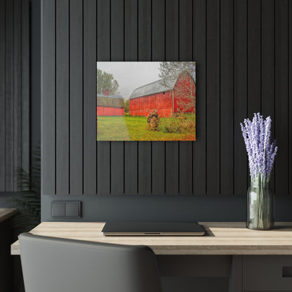 U R There Photography Cramton Road Reds I Rustic Farmhouse Acrylic Wall Print