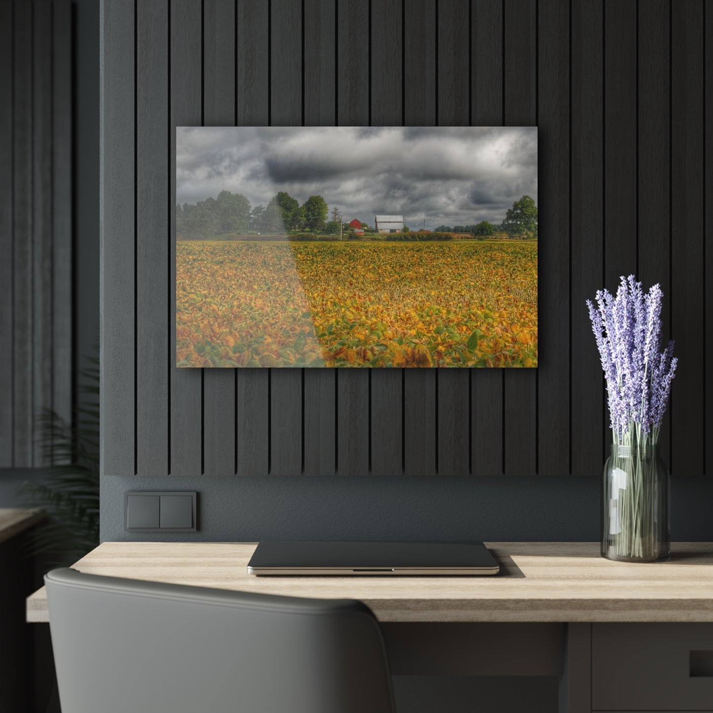U R There Photography Golden Fields Farm Rustic Farmhouse Acrylic Wall Print
