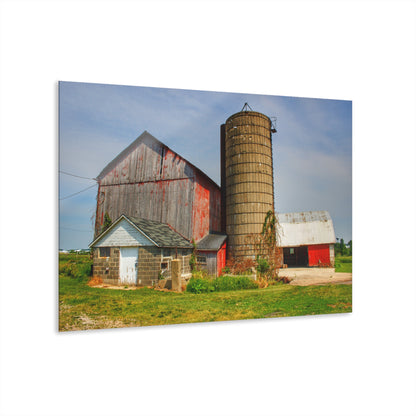 Barn Boutique Modern Farmhouse Acrylic Wall Print| Marlette Road Red III