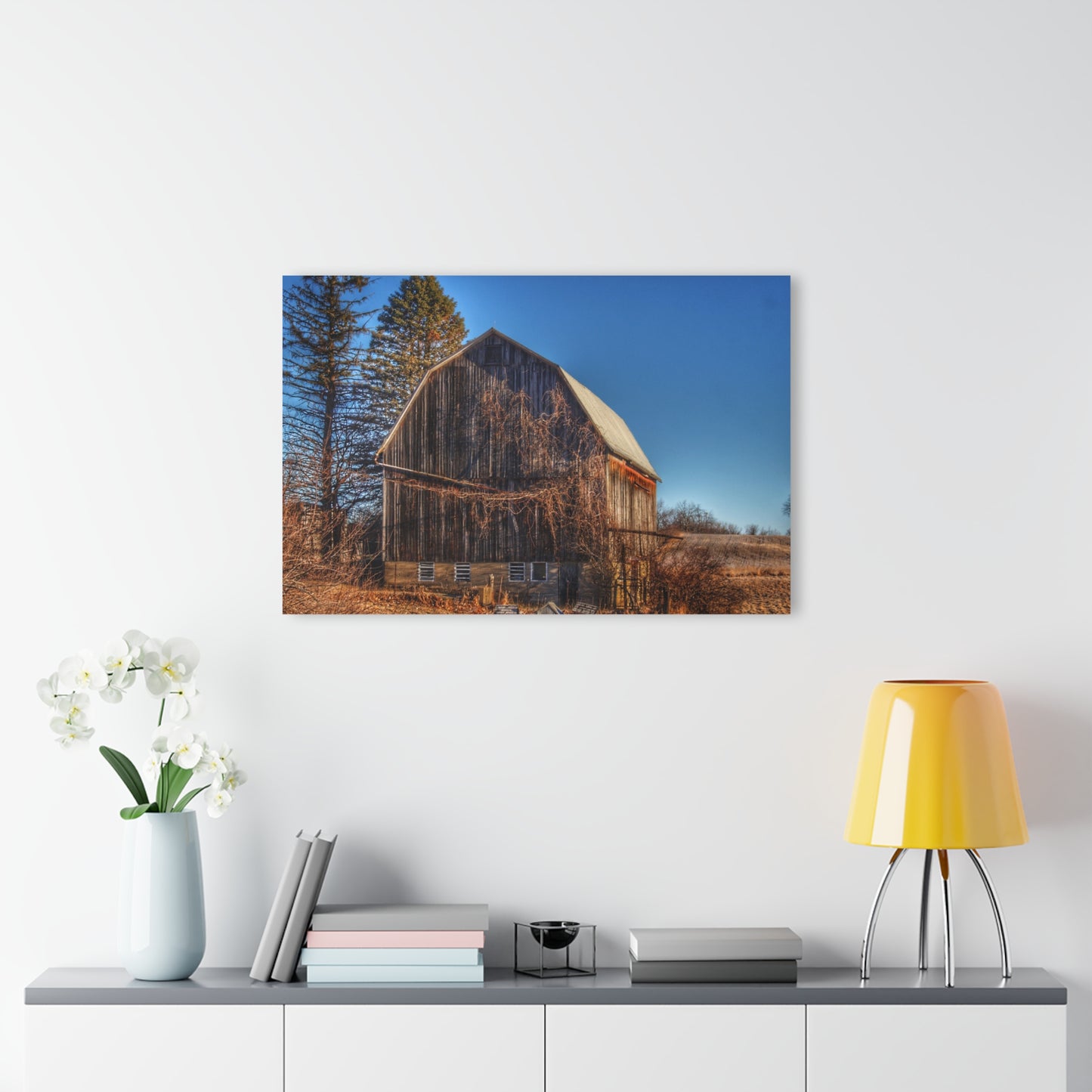 U R There Photography Newark Road Brown Beauty Rustic Farmhouse Acrylic Wall Print